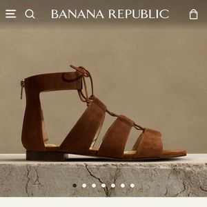 Banana Republic MEDINA Brown SUEDE SANDAL